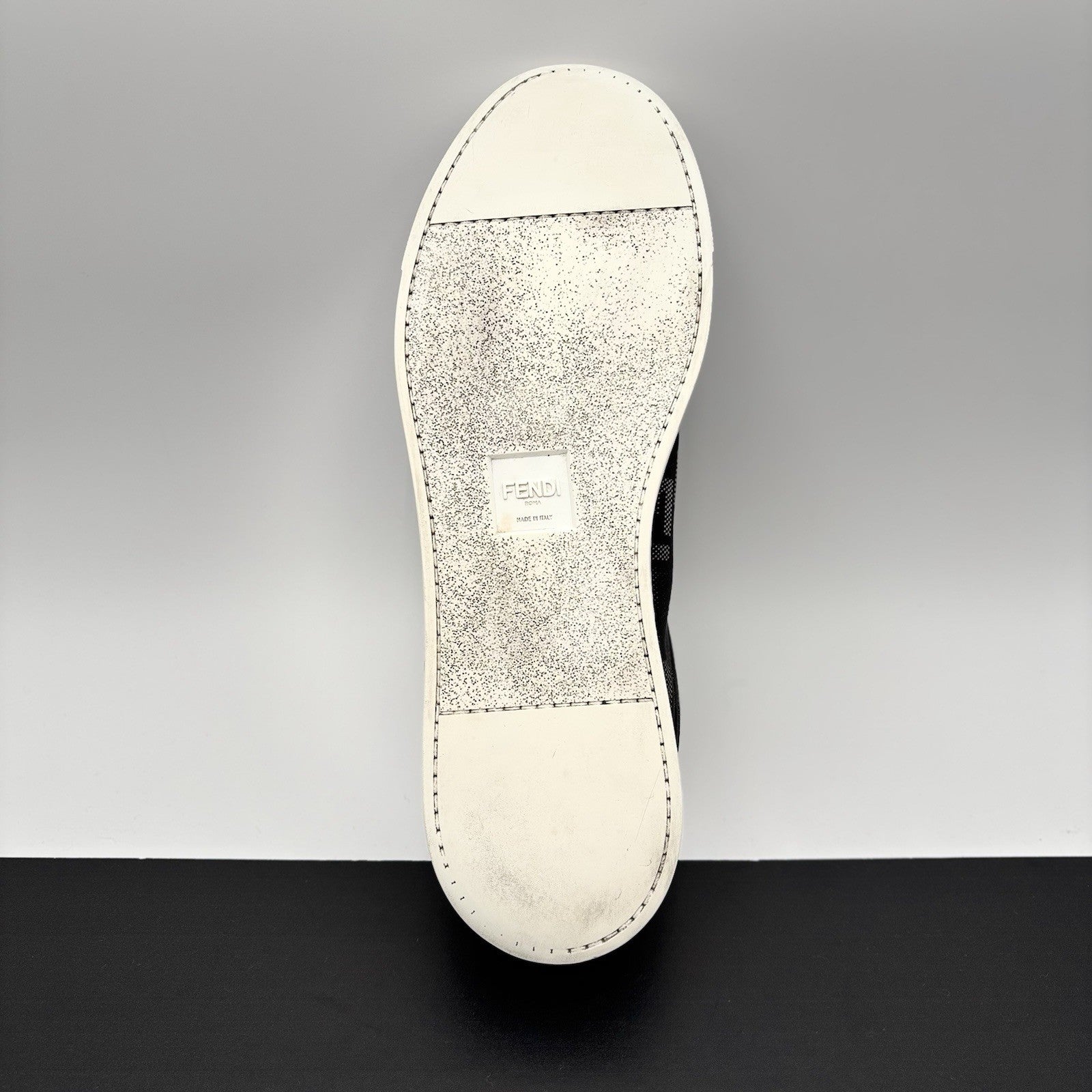 Size 12 UK (13 US) - Fendi FF Flash Logo Low ‘ Monogram Black ‘