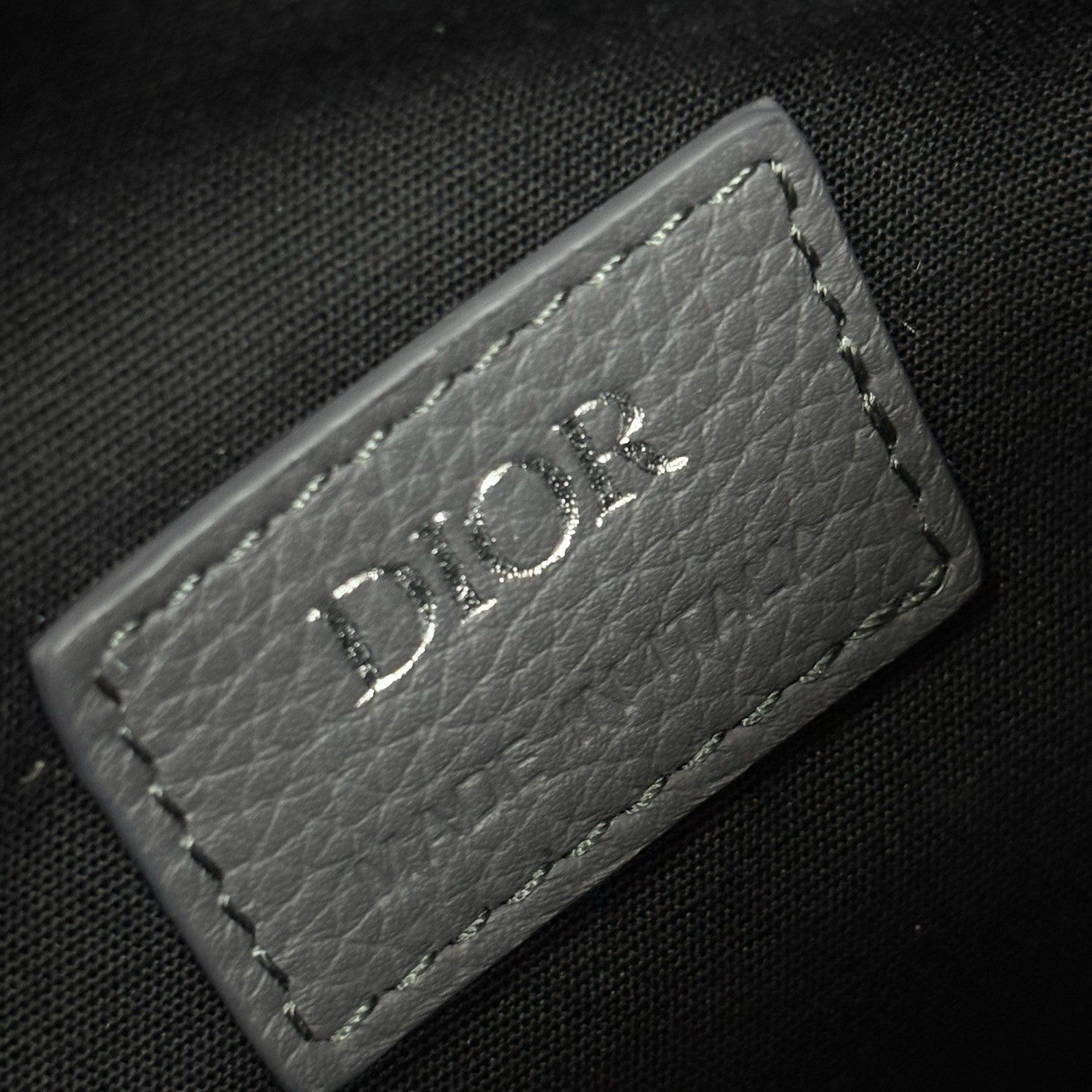 Christian Dior Ruthenium Oblique Saddle Bag ' Grey ' | SUPER CLEAN!