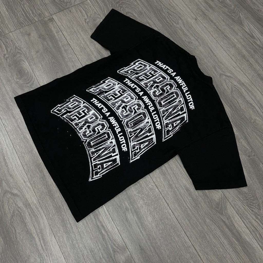 Size XL - That’s A Awful Lot Of Cough Syrup X Persona T-Shirt ' Black ' | NEW!