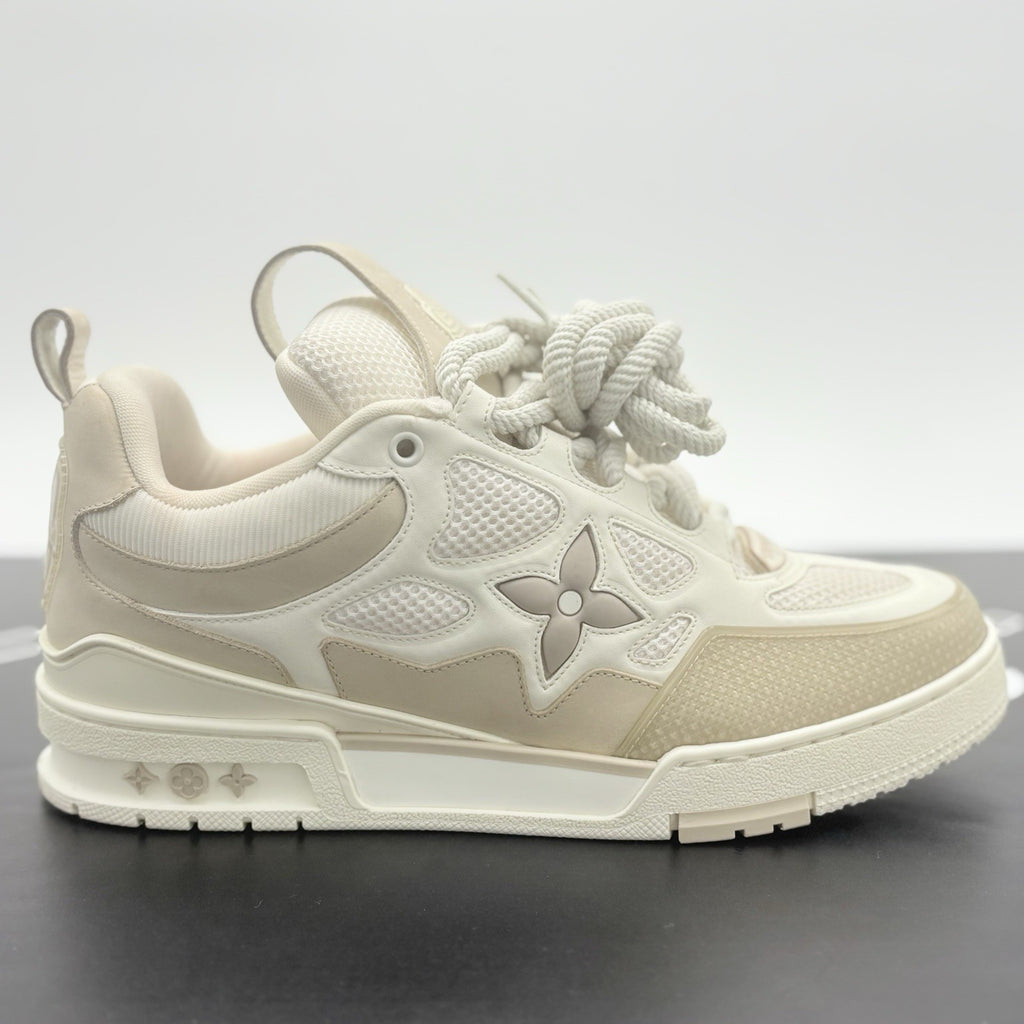 Size 8 LV (9-9.5 US) - Louis Vuitton Skate ' Beige White ' | GREAT COND!
