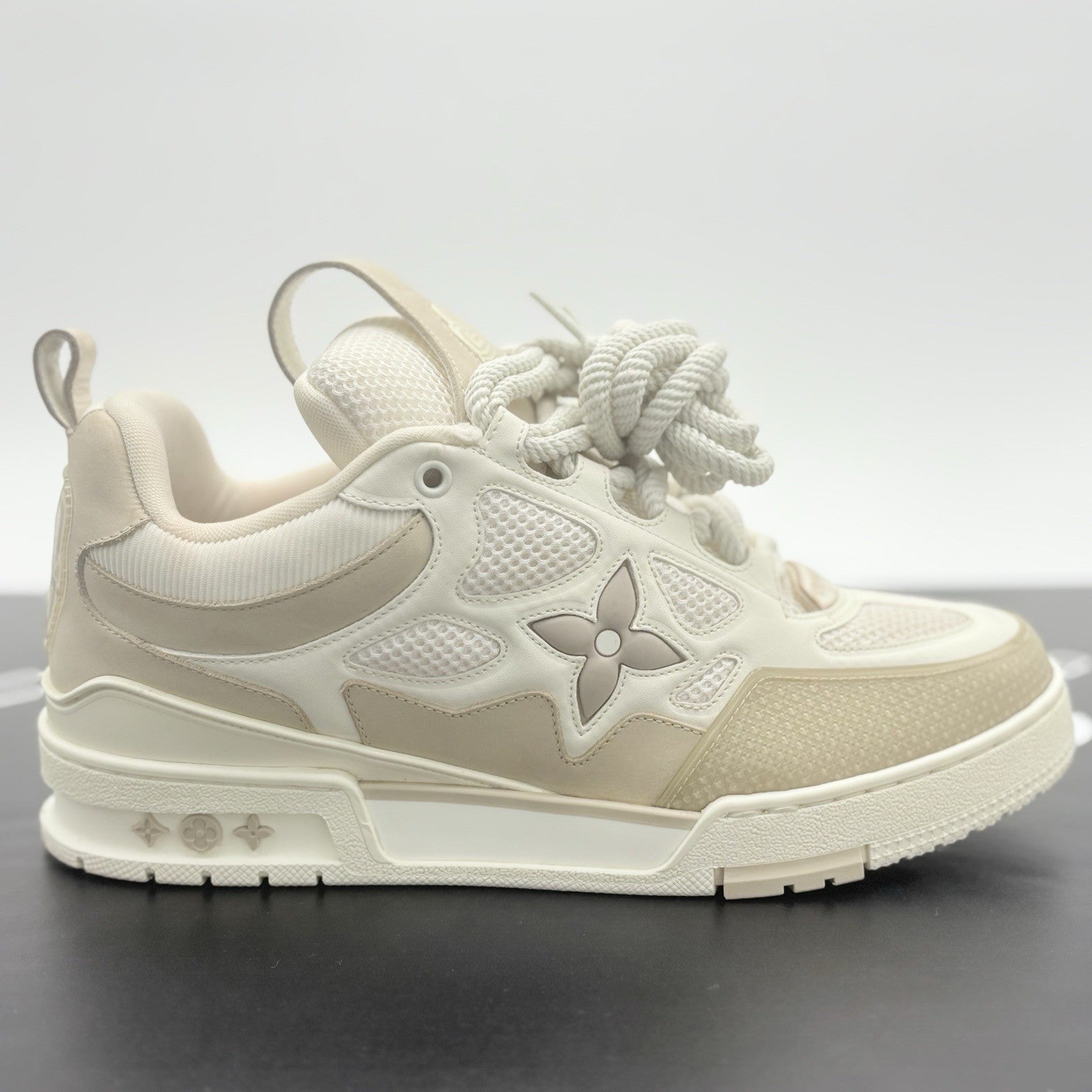 Size 8 LV (9-9.5 US) - Louis Vuitton Skate ' Beige White ' | GREAT COND!