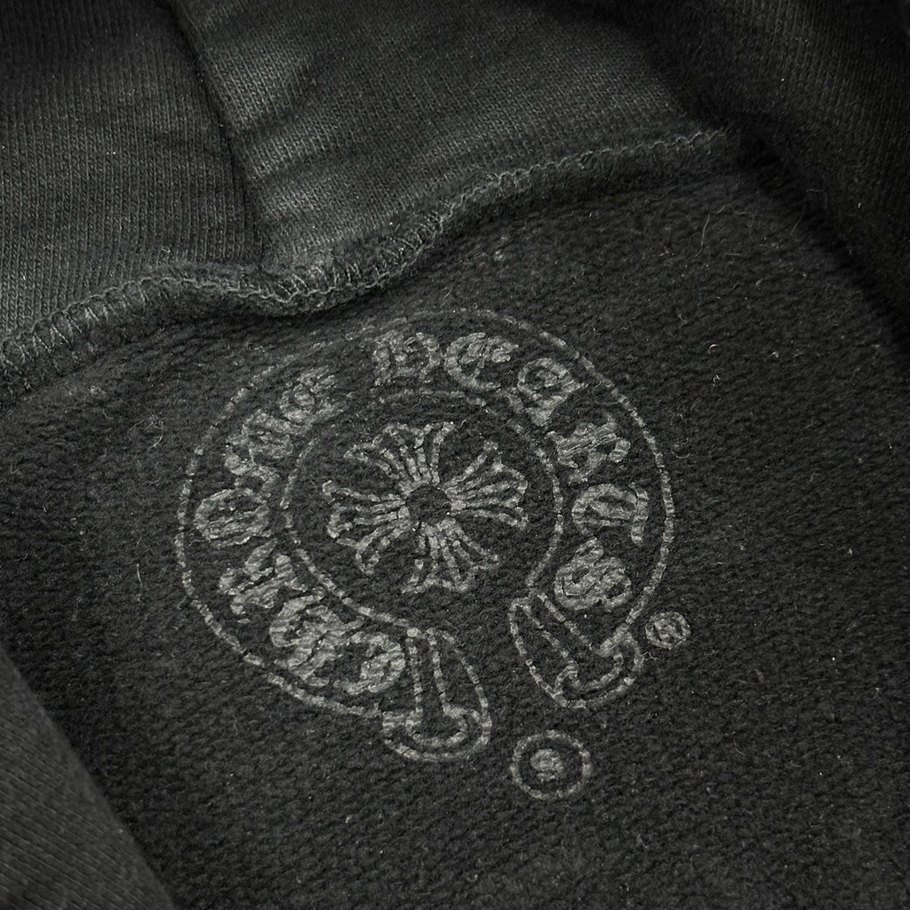Size S - Chrome Hearts T Logo FU Shoulder Hoodie ' Black '