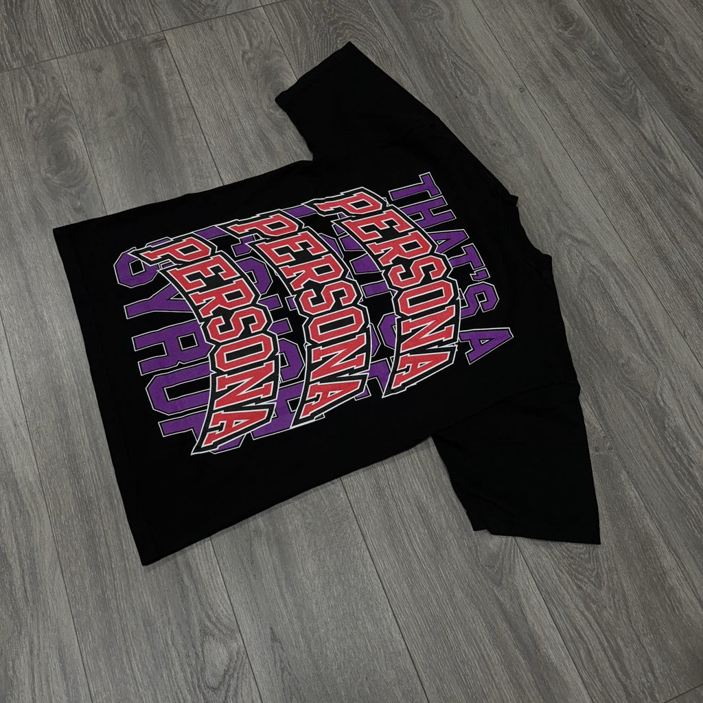 Size XL - That’s A Awful Lot Of Cough Syrup X Persona T-Shirt ' Black ' | NEW!