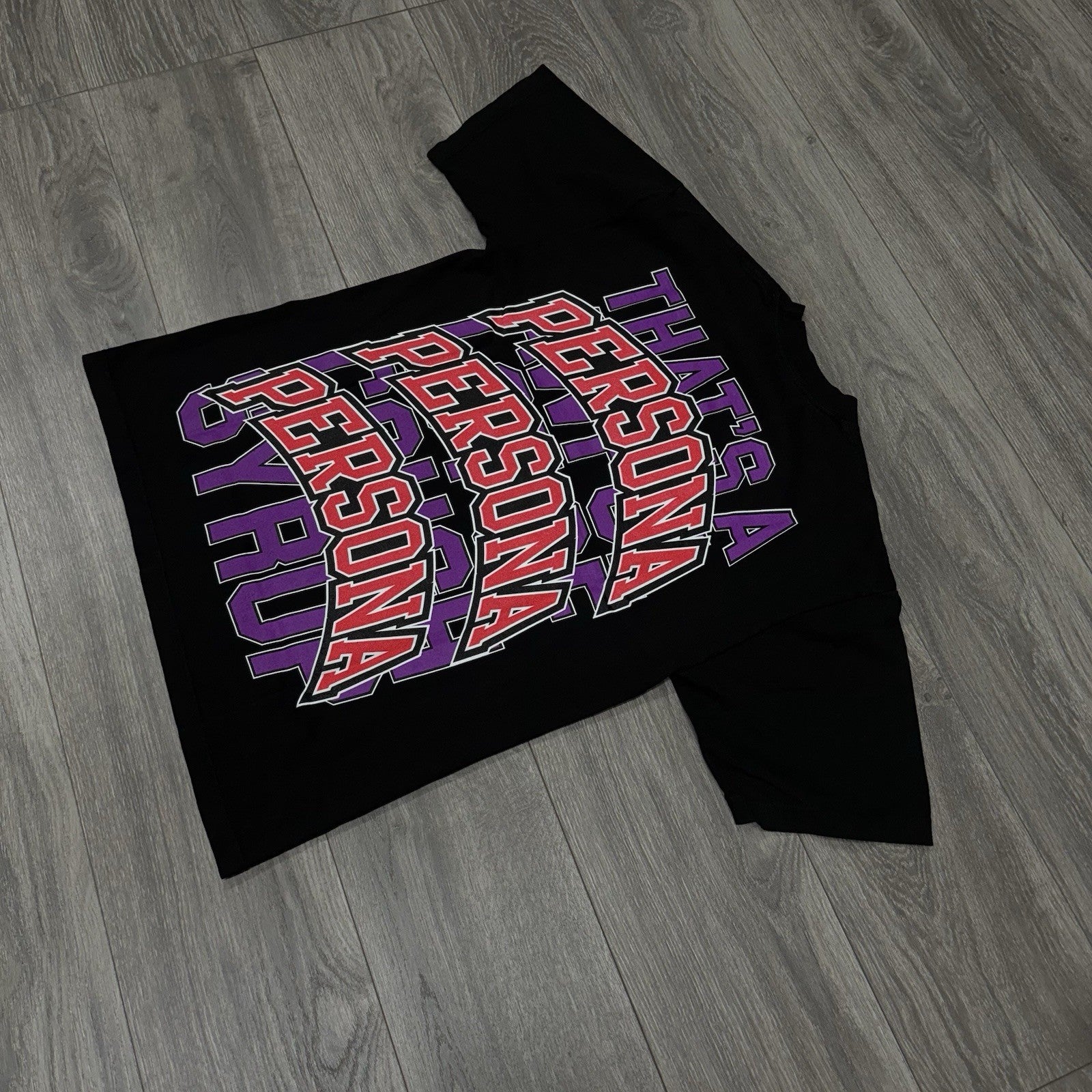Size XL - That’s A Awful Lot Of Cough Syrup X Persona T-Shirt ' Black ' | NEW!