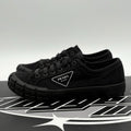 Size 9 UK (10 US) - Prada Gaberdine Wheel Low ' Black ' | GREAT CONDITION!