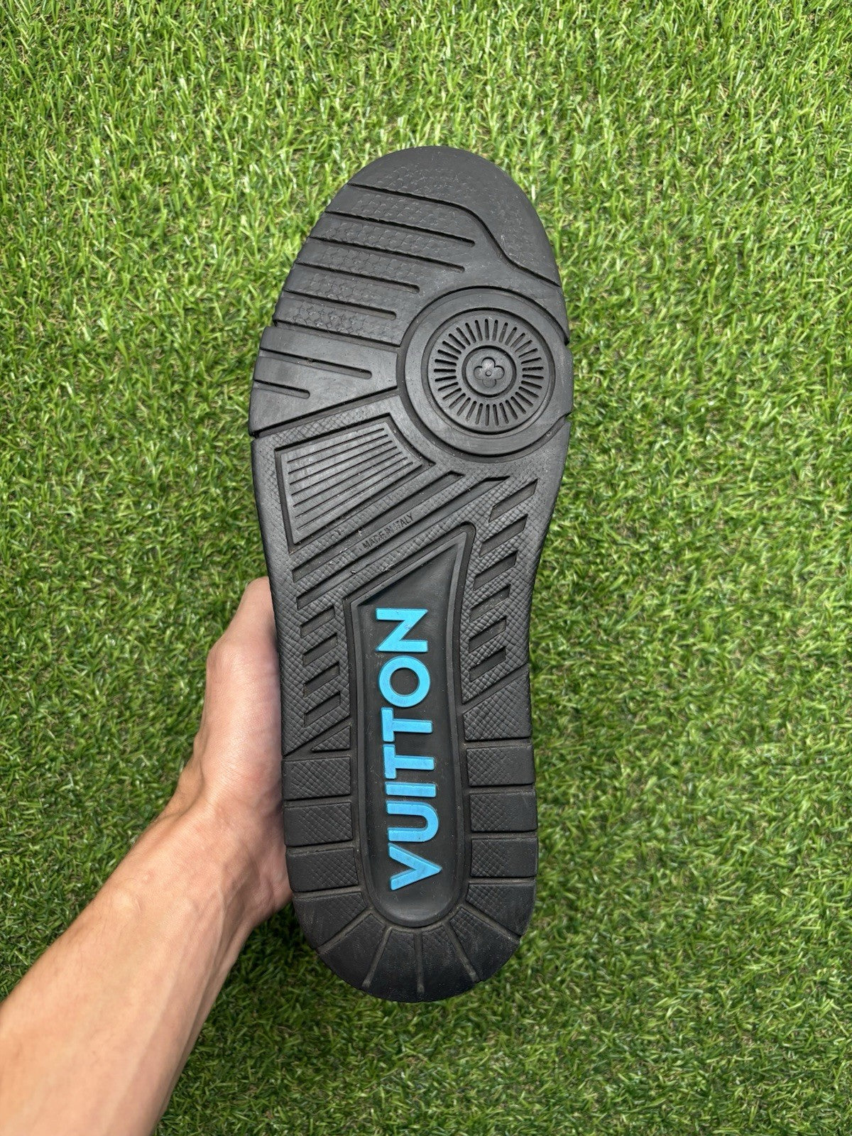 Size 7 LV (8-8.5 US) - Louis Vuitton Trainer ' Blue, Black ' | GREAT CONDITION!