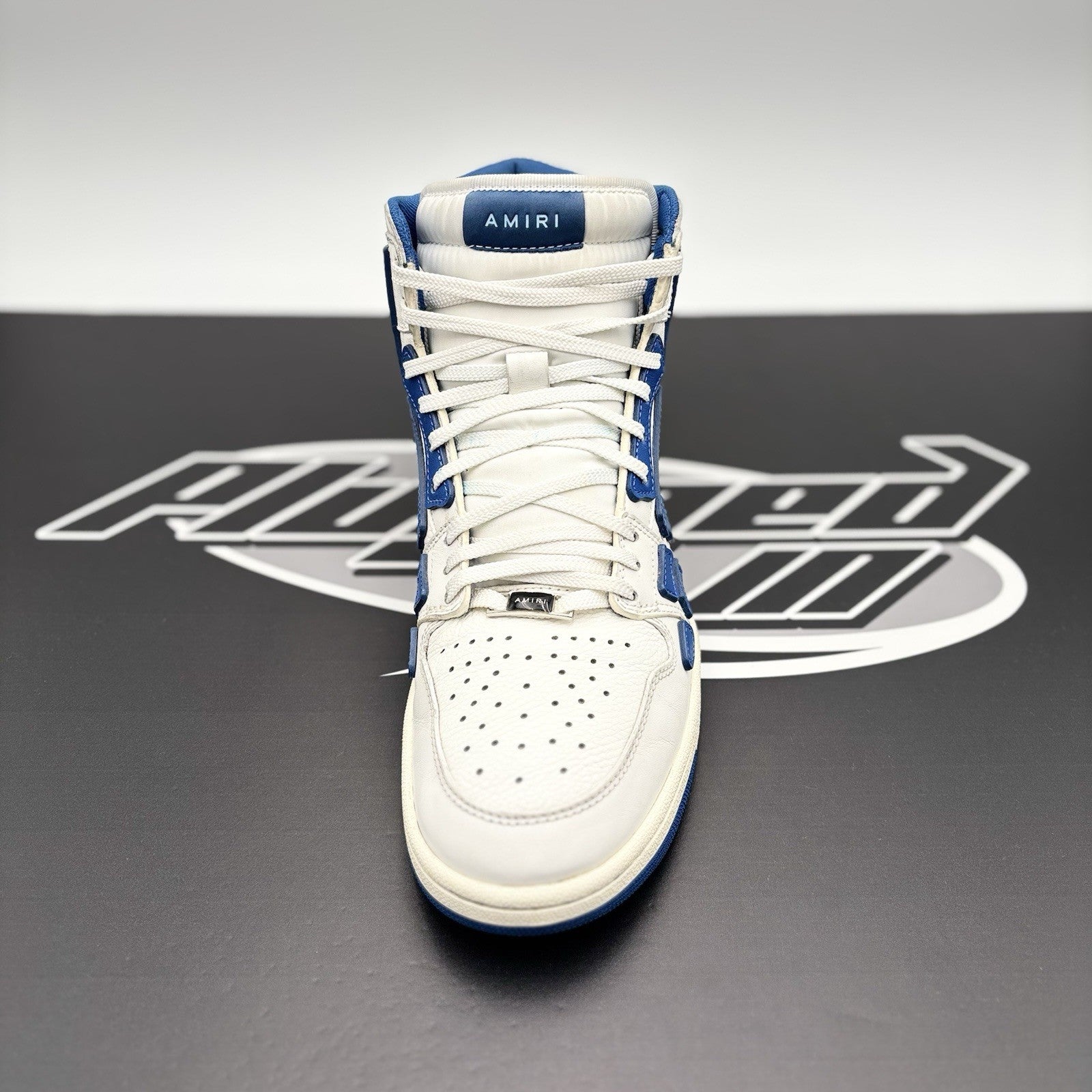 Size 43 (10 US) Amiri Skel High Top ' White Blue ' | GOOD CONDITION!