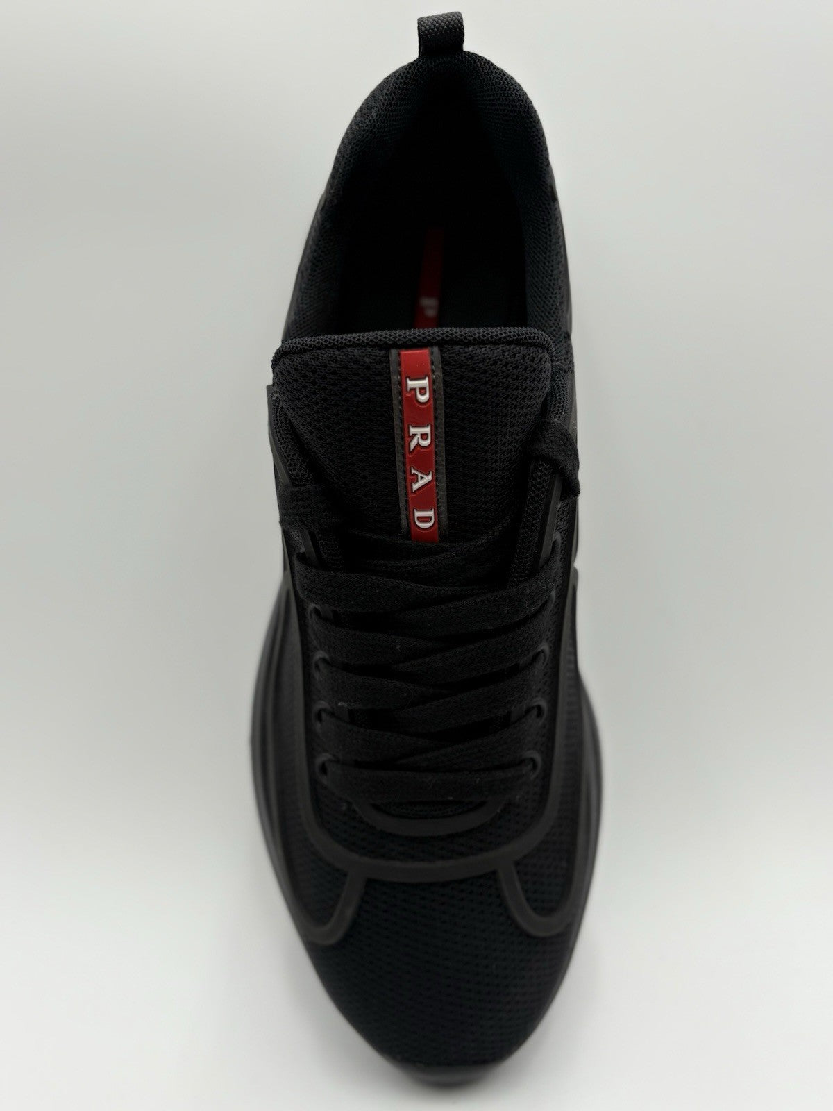 Size 7 UK (8 US) - Prada Americas Cup Sneakers ' Black ' | BRAND NEW!