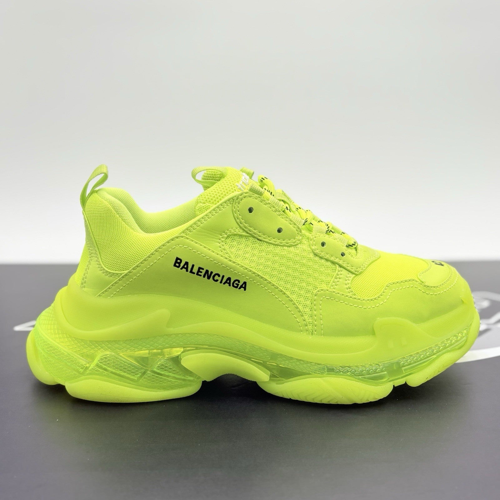 Size 42 (9 US) - Balenciaga Triple S Sneaker ' Neon Yellow ' | GREAT CONDITION!
