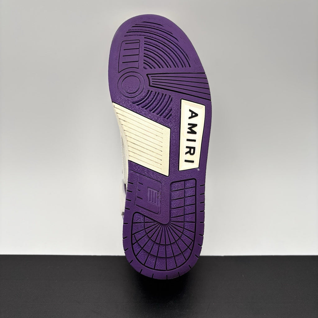Size 43 (10 US) - Amiri Bandana Skel Low Top ' White, Purple ' | GREAT COND!