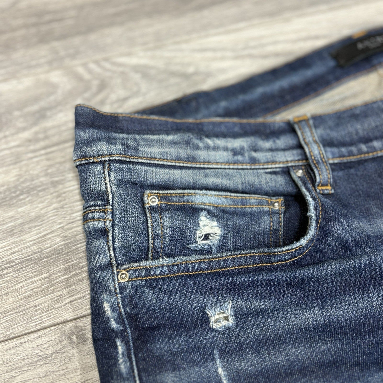 Size 38 - Amiri Stack Jeans ' Blue ' | SUPER CLEAN!