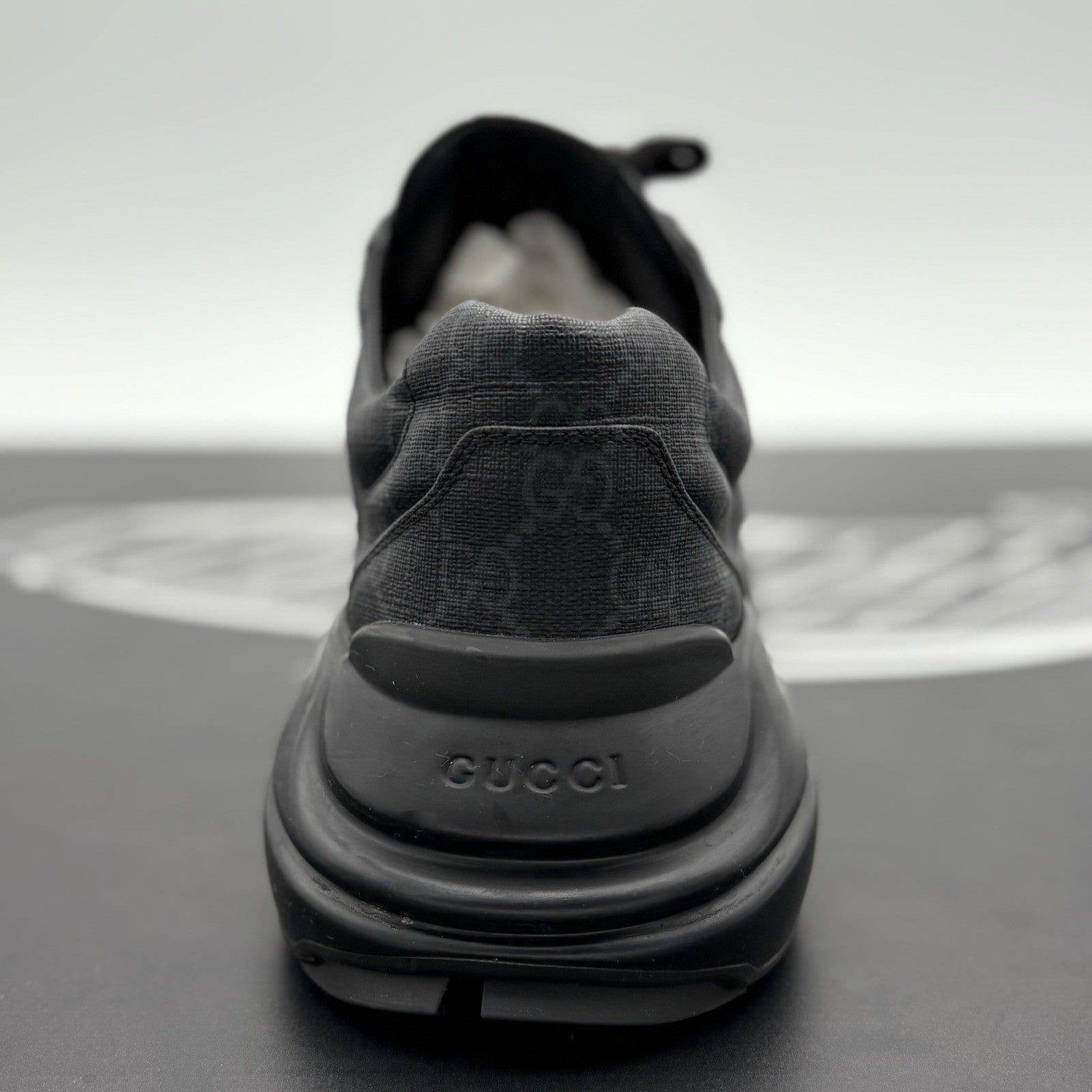 Size 8.5 G (9 US) - Gucci Rhyton ' Monogram Black ' | ONLY WORN 1-3x !