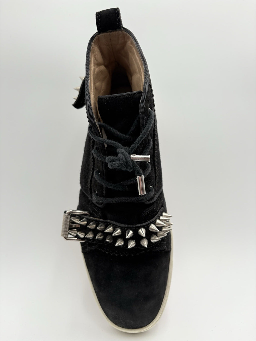 Size 41 (8 US) - Christian Louboutin High ' Nono Strap Spikes ' | GOOD CONDITION