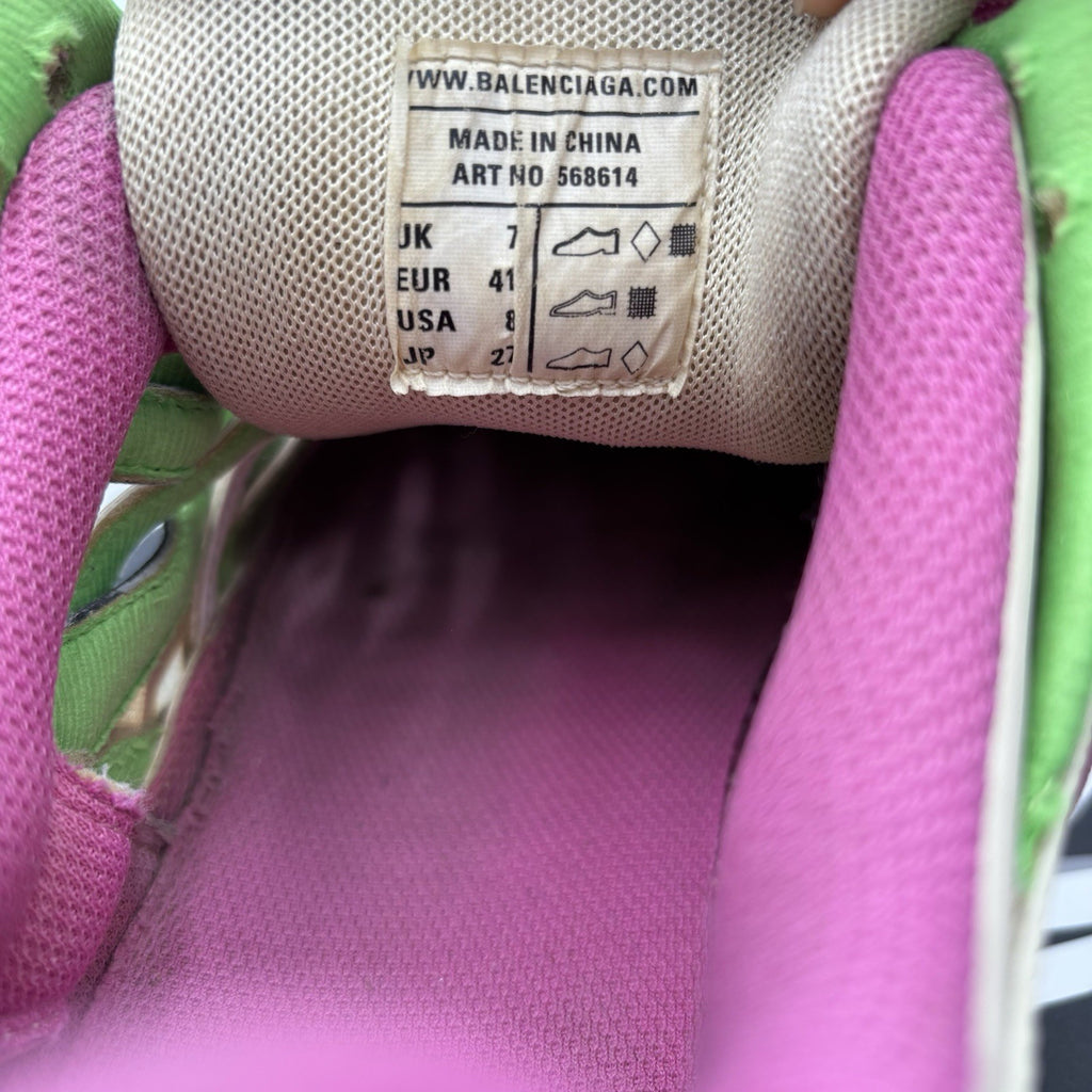 Size 41 (8 US) - Balenciaga Track 2 Trainer ' White, Purple, Green ' | GOOD!