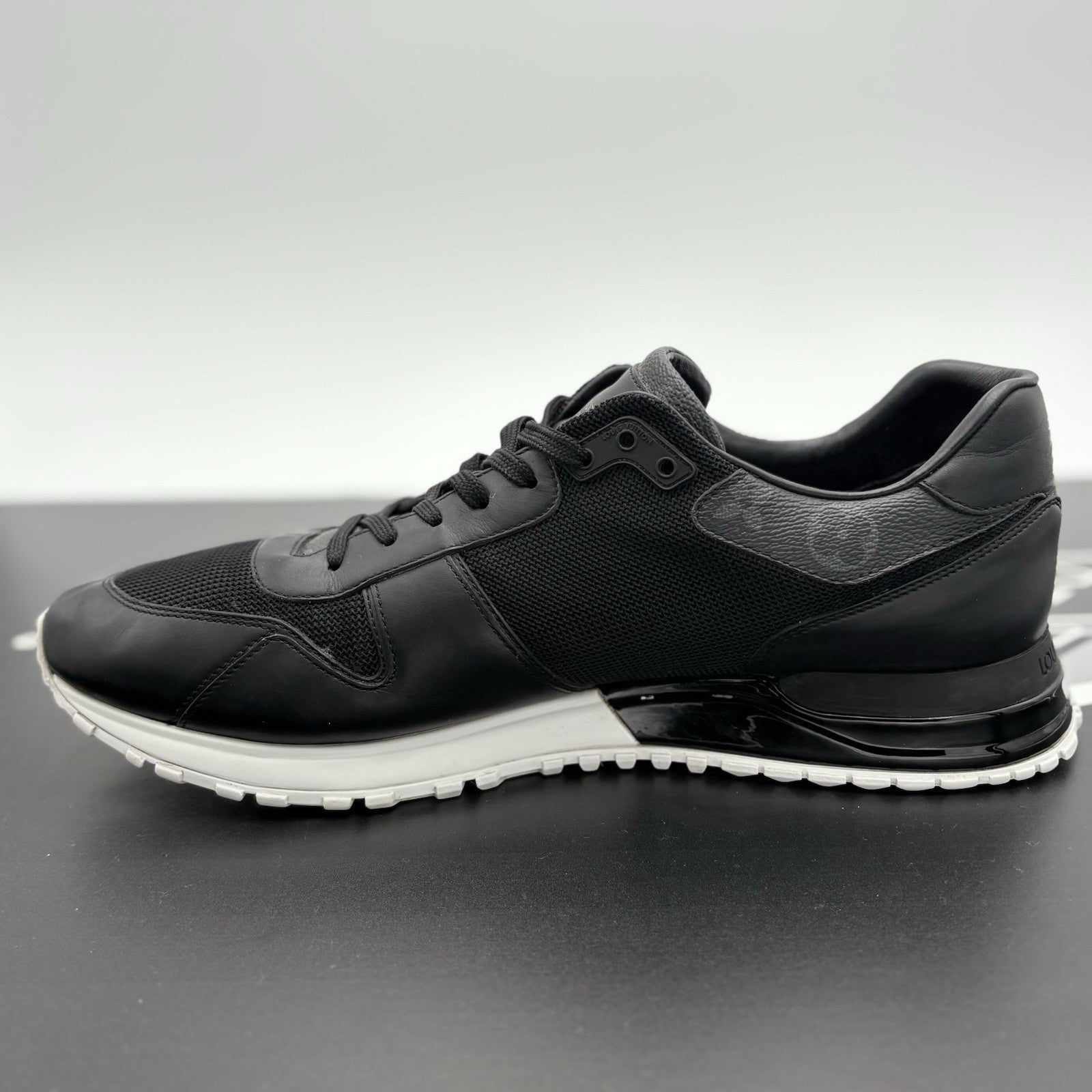 Size 9.5 LV (10.5-11 US) Louis Vuitton Run Away ' Black White ' | GOOD CONDITION