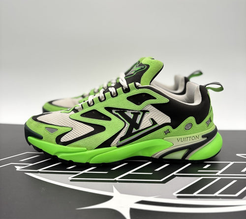 Size 10 LV (11-11.5 US) Louis Vuitton Tactic Runner ' Green ' | GOOD CONDITION!
