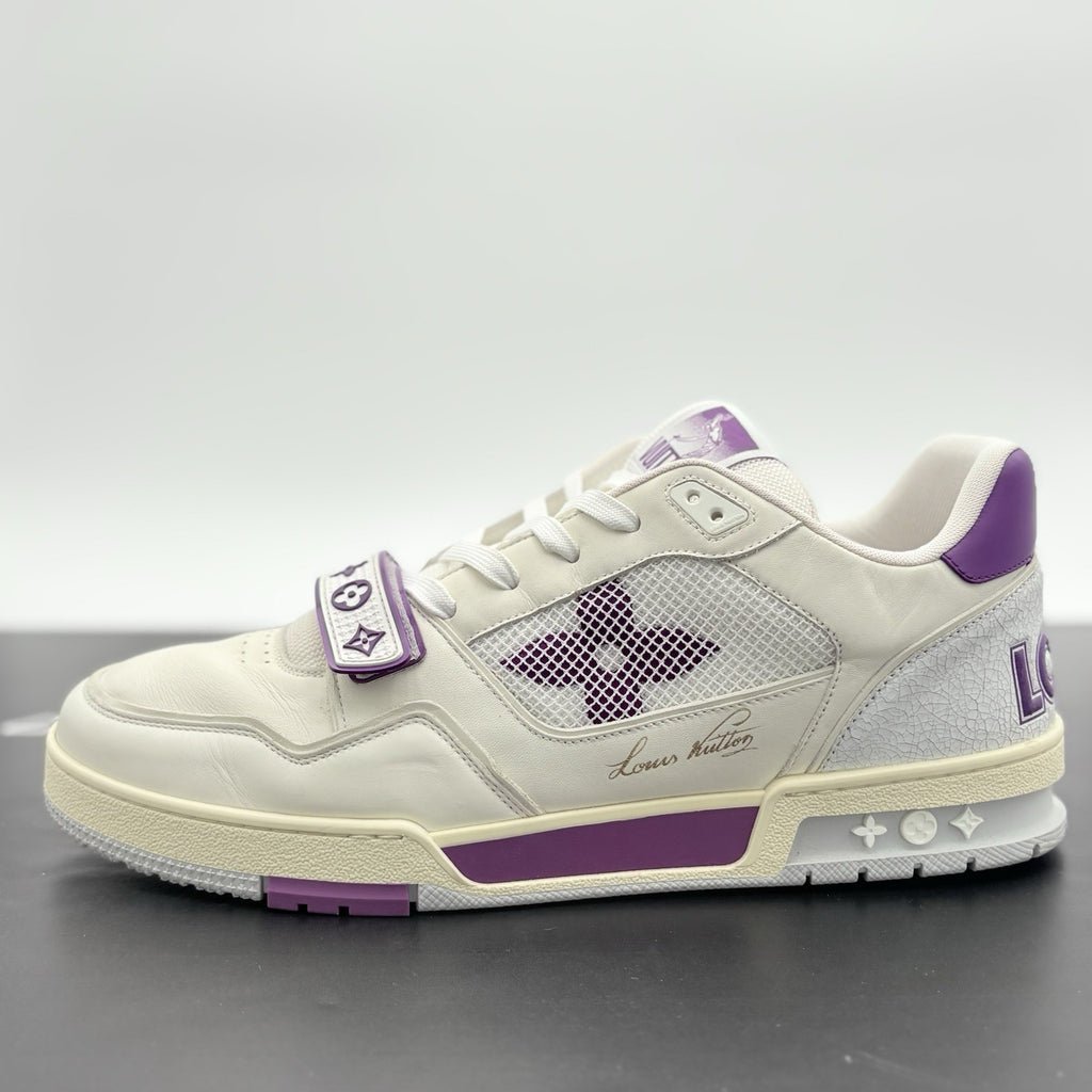 Size 12 LV (13-13.5 US) Louis Vuitton Strap Trainer ' Purple ' | SUPER CLEAN!