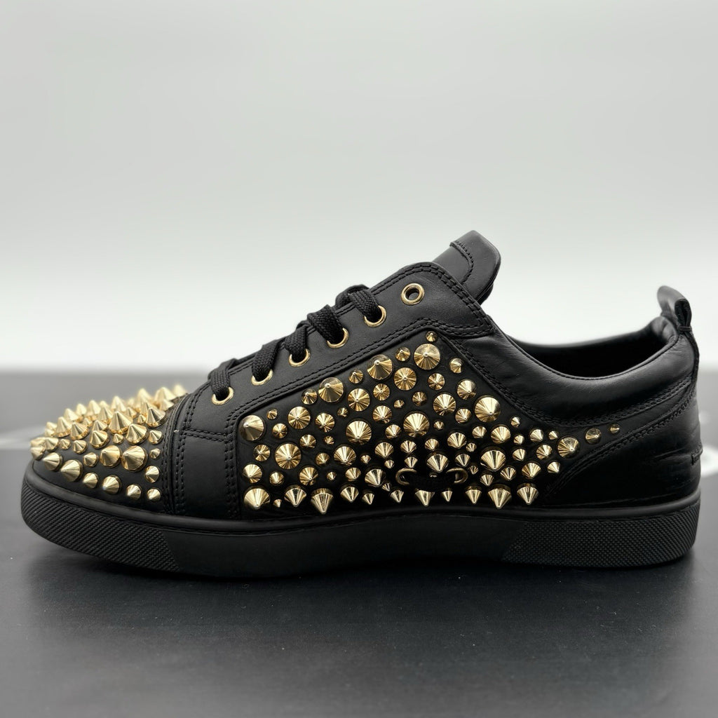 Size 43 (10 US) Christian Louboutin Low Spiked Sneaker  ' Black Gold ' | GOOD!