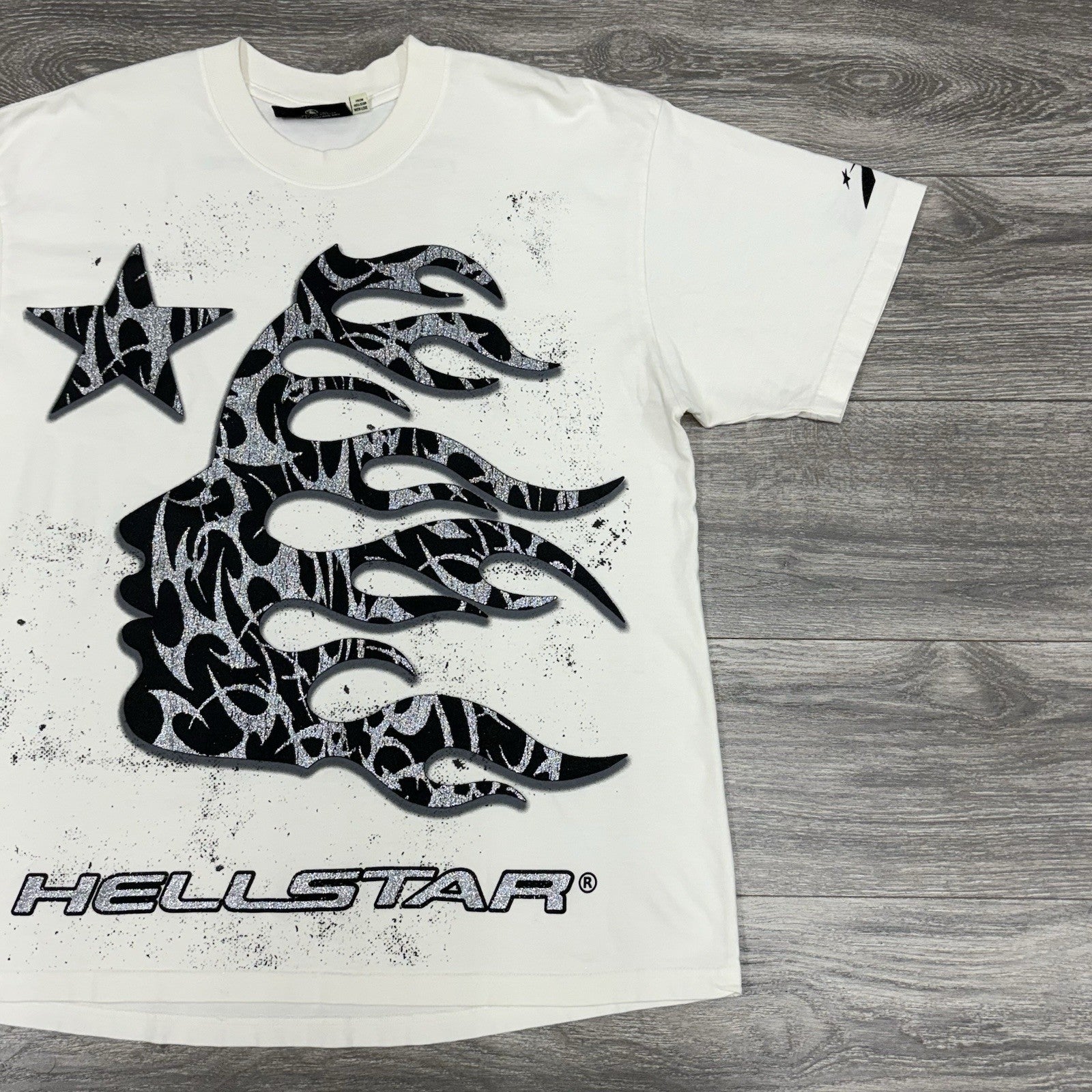 Size Large - Hellstar Glitter P2P T-Shirt ' Black ' | NEW!