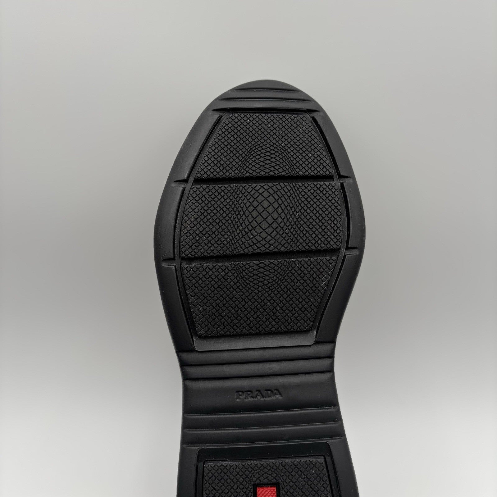 Size 8 UK (9 US) - Prada Americas Cup ' Black Leather ' | GOOD CONDITION!