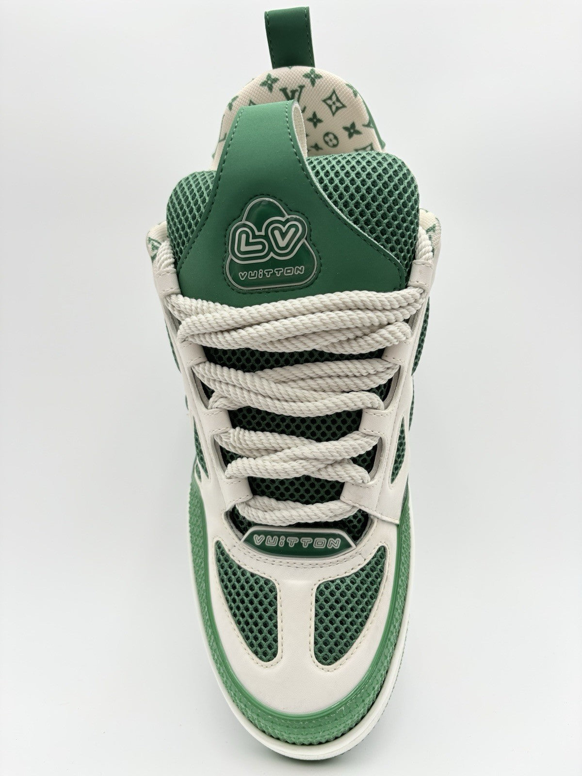 Size 9 LV (10-10.5 US) Louis Vuitton Skate ' Green White ' | SUPER CLEAN!