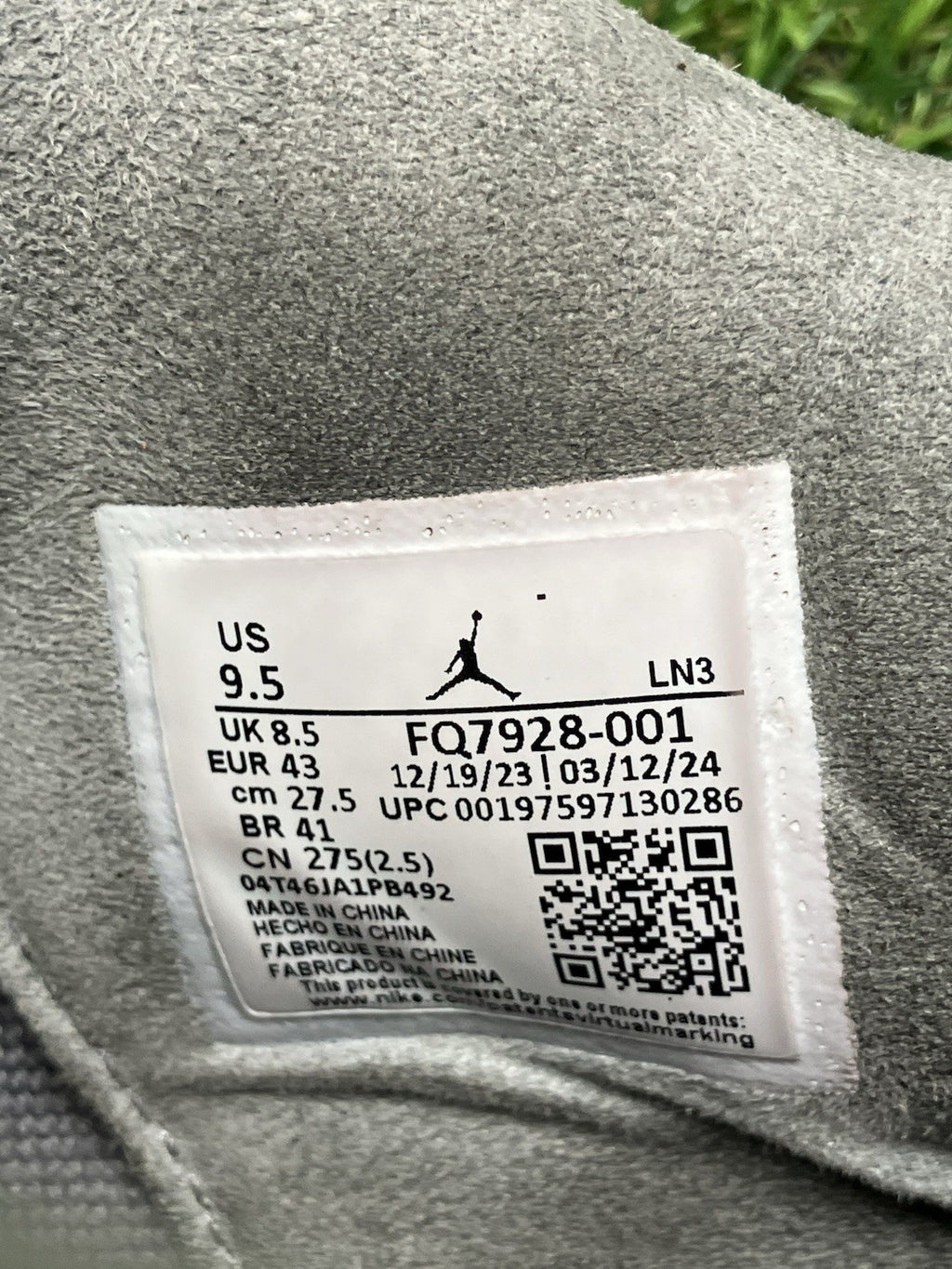 Size 9.5 - Nike Air Jordan 4 Retro Paris Olympics ' Wet Cement ' | GREAT COND!