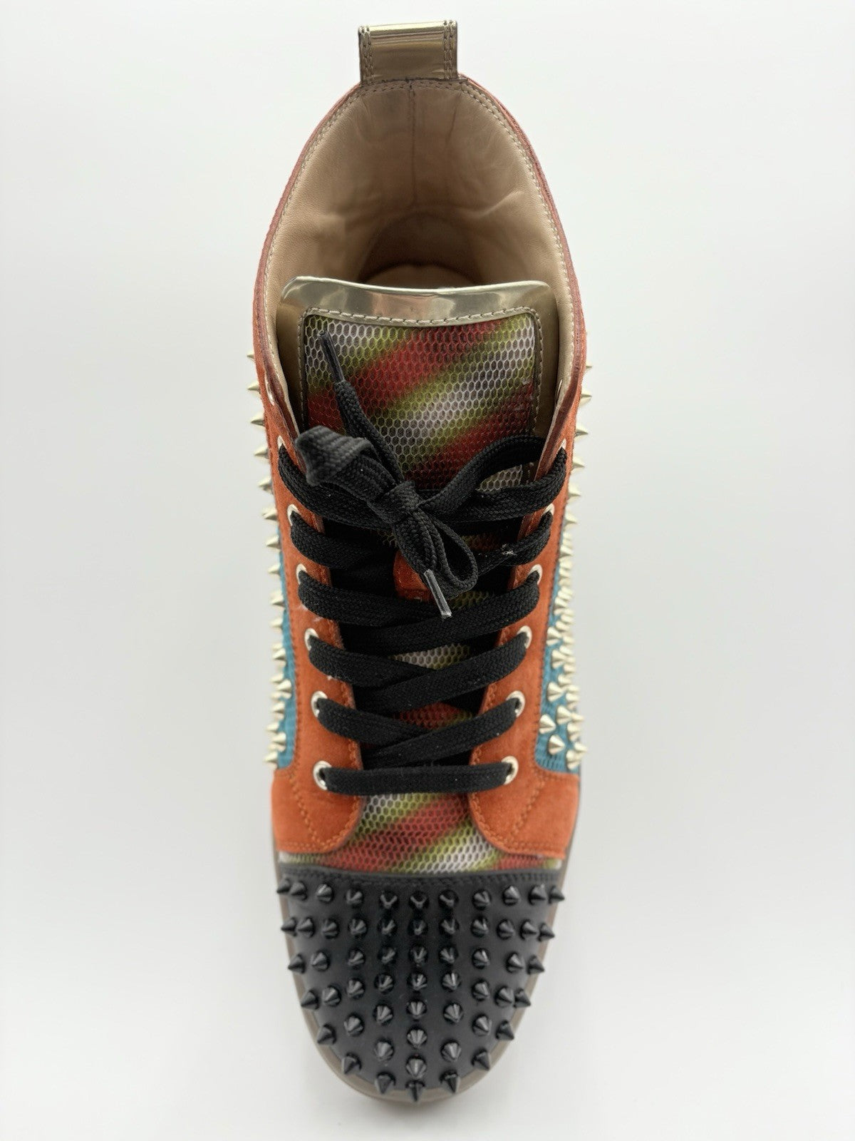 Size 45 (12 US) Christian Louboutin High Spikes ' Lux Techno ' | SUPER CLEAN!