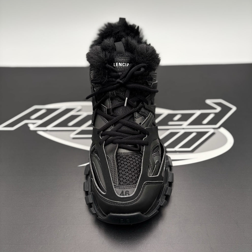 Size 46 (US 13) - Balenciaga Track Faux Fur ‘ Black ' | BRAND NEW!