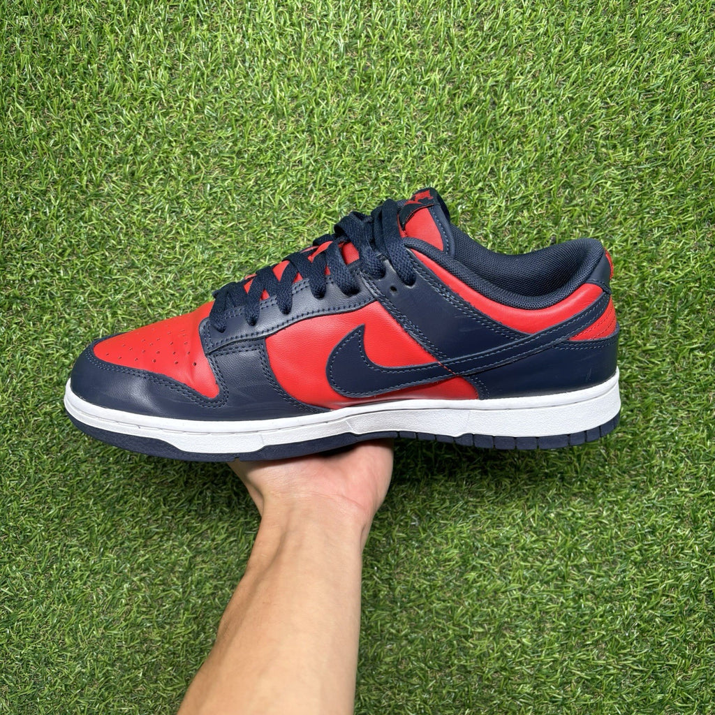 Size 11 - Nike Dunk Retro 2024 Low Navy Red |GOOD CONDITION!