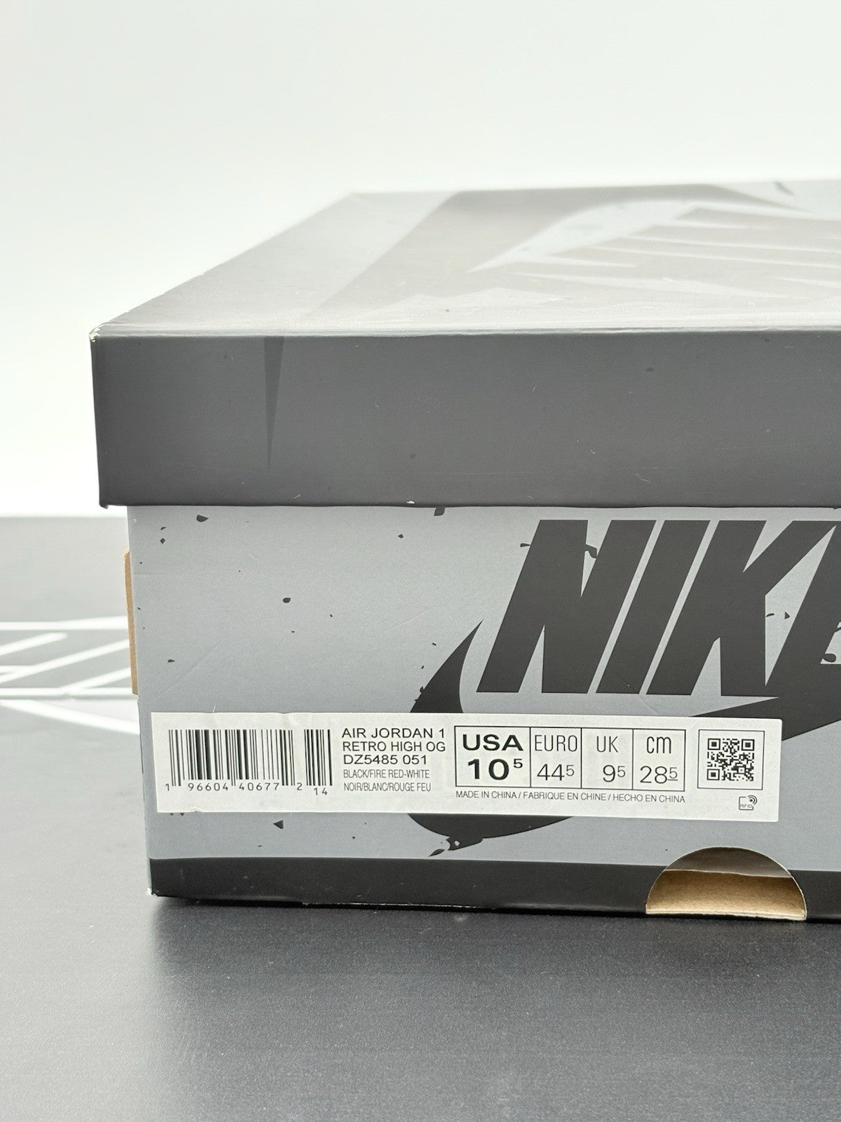 Size 10.5 - Air Jordan 1 Retro OG High ' Washed Black ' | ONLY WORN 1-3x