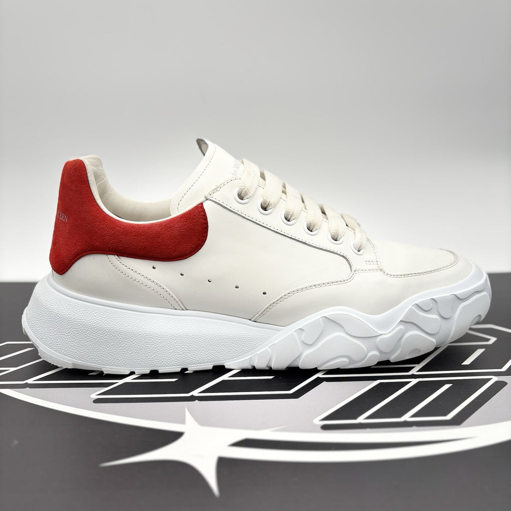 Size 45 (12 US) - Alexander McQueen Court Trainer ‘ White/Red ‘  | GOOD COND!