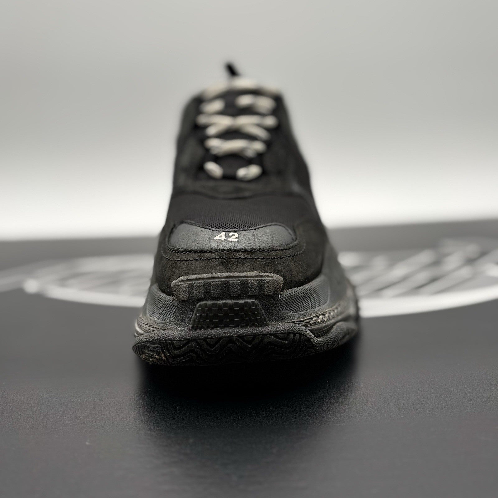 Size 42 (9 US) - Balenciaga Triple S ' Black ' | GOOD CONDITION!