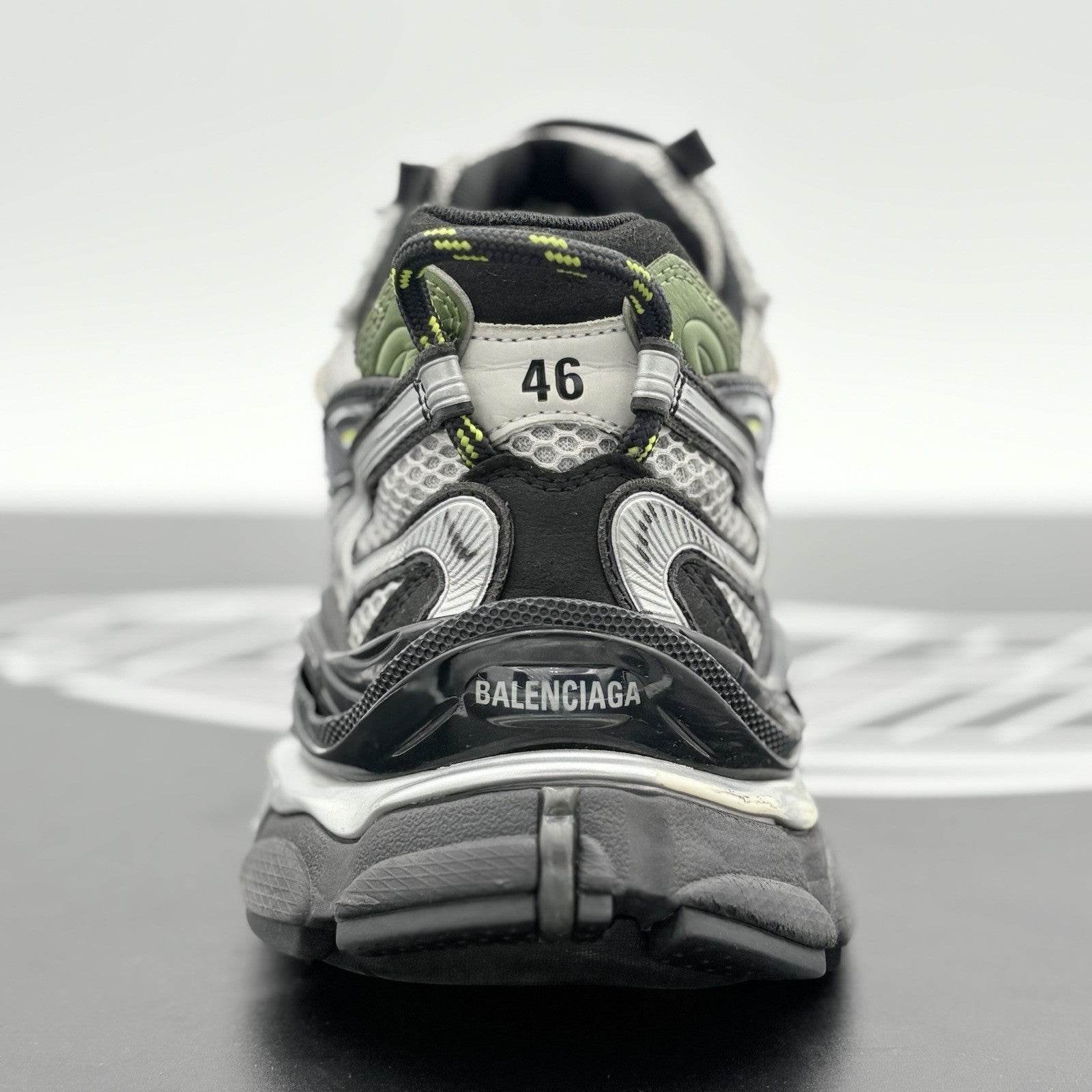 Size 46 (13 US) - Balenciaga Runner 2.0 ' Silver Neon Yellow ' | SUPER CLEAN!