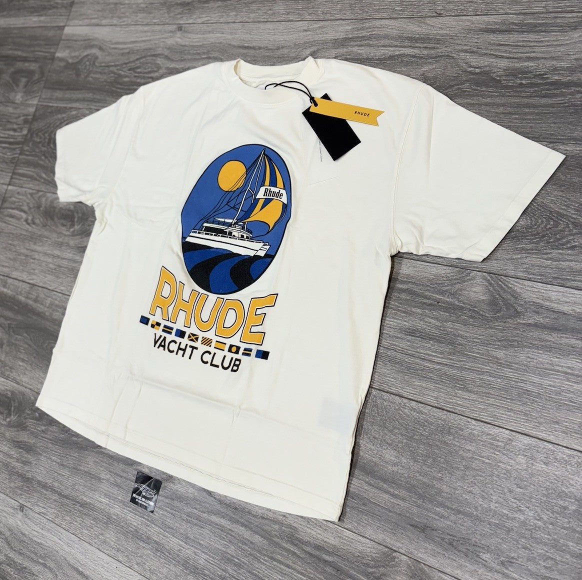 Size Large - Rhude Yacht Club Tee ' Vintage White ' | BRAND NEW!