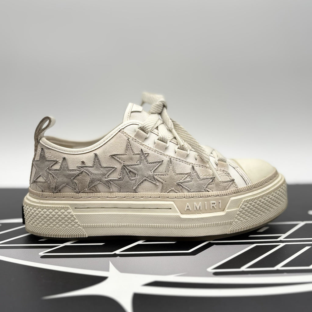 Size 36 (5.5W US) - Amiri Stars Court Low  ' Beige, Grey ' | GOOD COND!