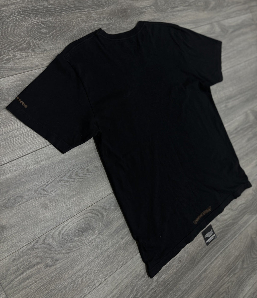 Size Large - Chrome Hearts Collar Print T-Shirt ' Black Brown ' | SUPER CLEAN!