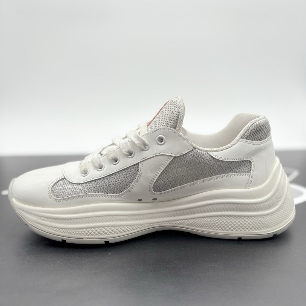 Size 8 UK (9 US) - Prada Americas Cup Sport ' White Grey ' | GREAT CONDITION!