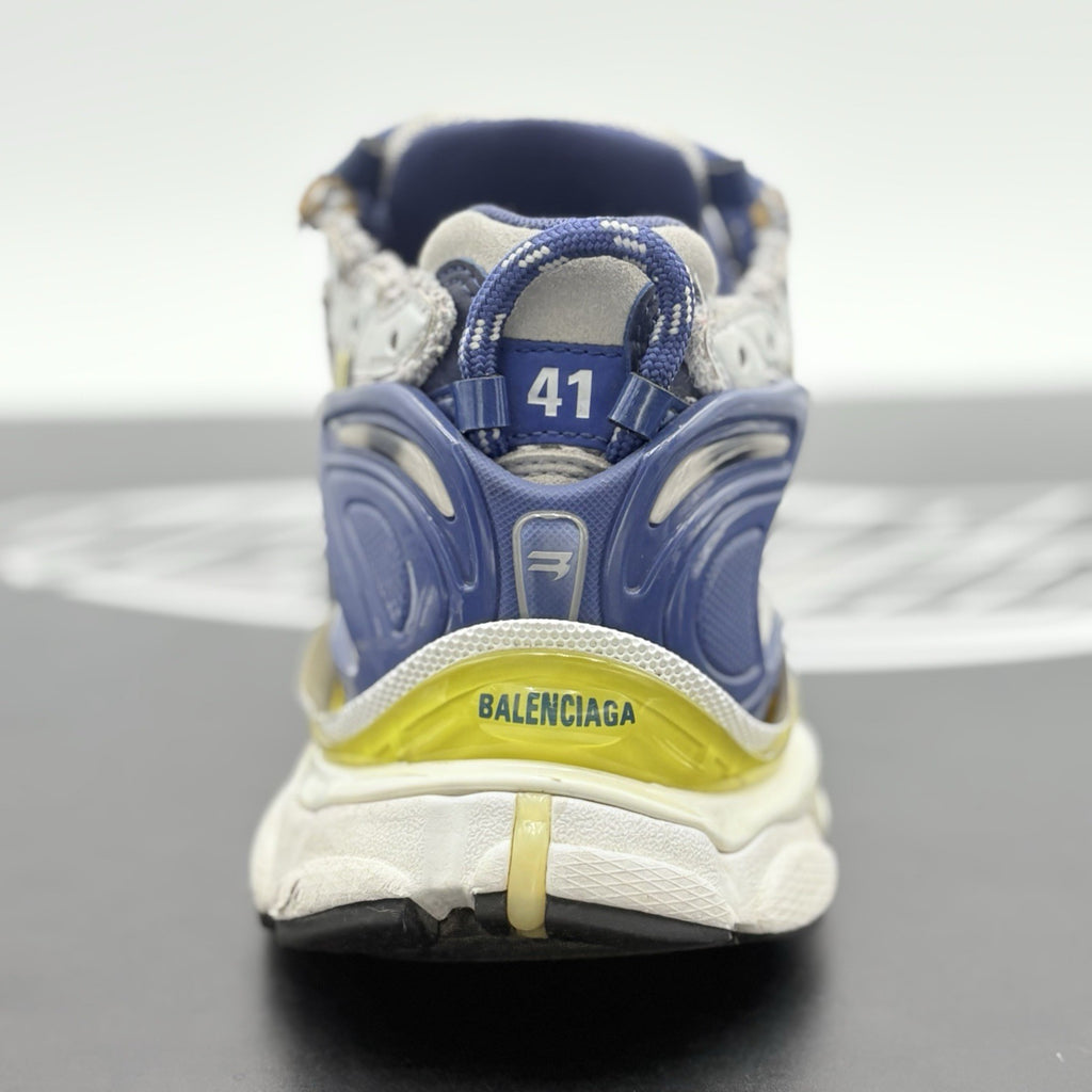 Size 41 (8 US) - Balenciaga Runner ' White Blue Yellow ' | GOOD CONDITION!