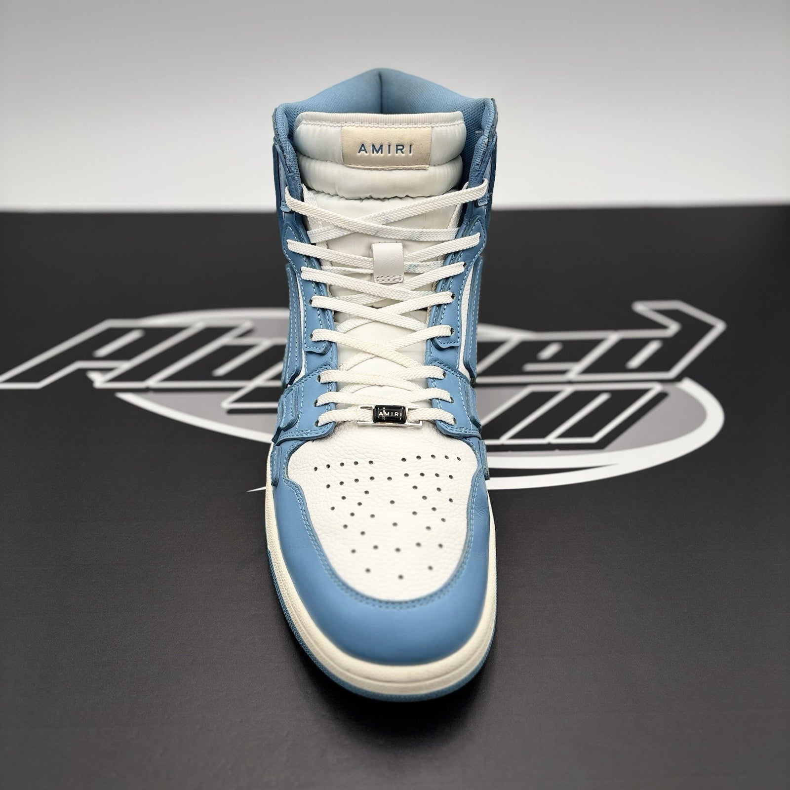 Size 46 (13 US) - Amiri Skel High Top ' Powder Blue White ' | GOOD CONDITION!