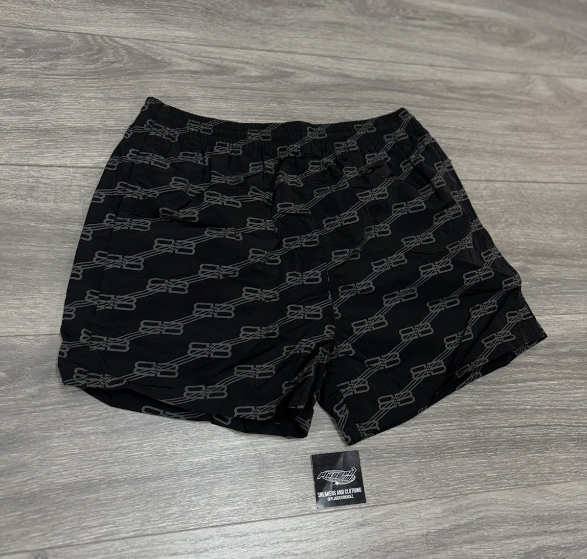 Size XS - Balenciaga BB Monogram Swim Shorts ' Black ' | NEW!
