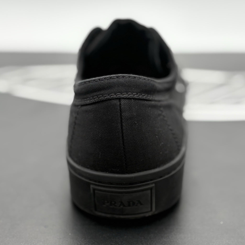 Size 9 UK (10 US) - Prada Gaberdine Wheel Low ' Black ' | GREAT CONDITION!