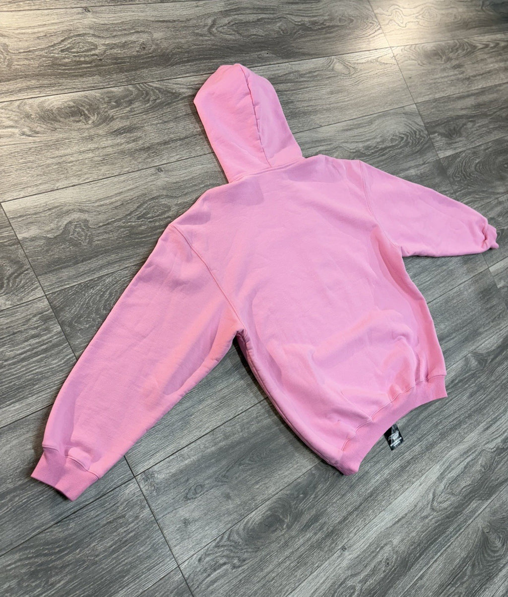Size Small - Balenciaga Embroidered Logo Hoodie ' Pink '