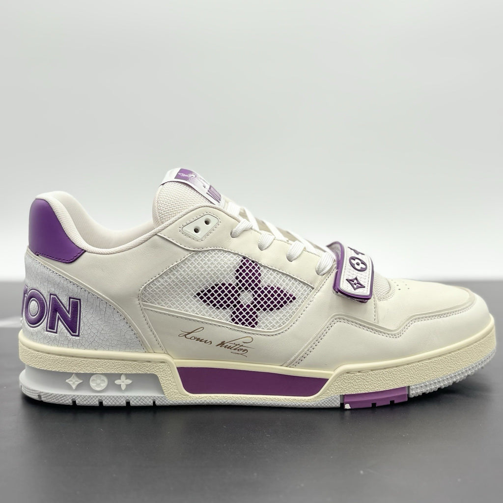 Size 12 LV (13-13.5 US) Louis Vuitton Strap Trainer ' Purple ' | SUPER CLEAN!