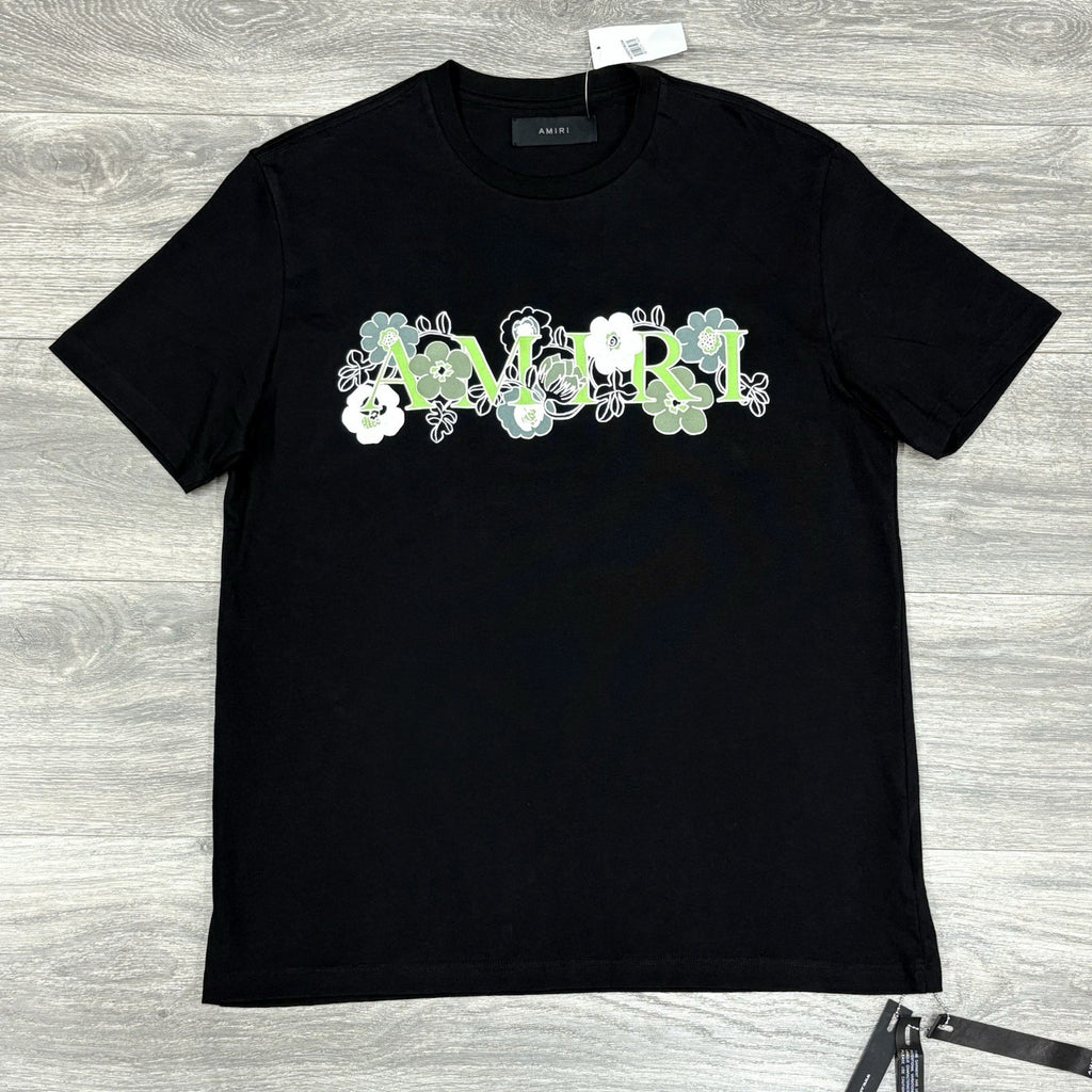 Size S - Amiri Flower logo T-Shirt ' Black ' | BRAND NEW!