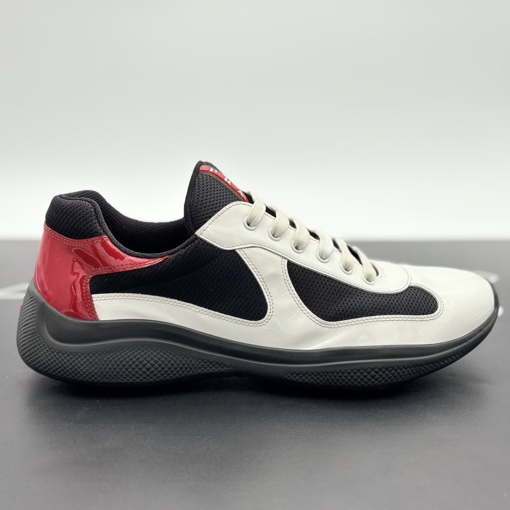 Size 10 UK (11 US) Prada Americas Cup ' Black White Red ' | SUPER CLEAN!