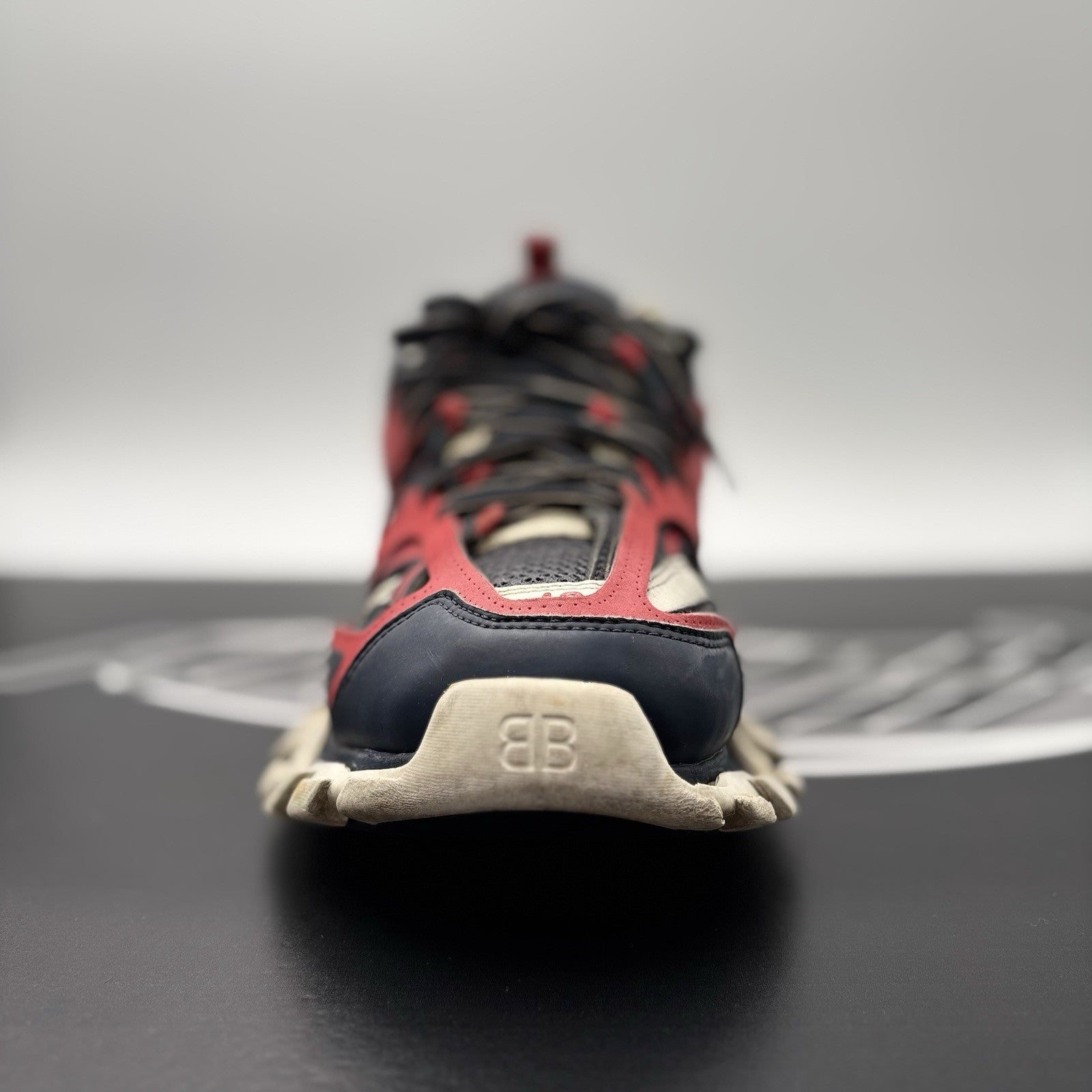 Size 43 (10 US) - Balenciaga Track LED Sneaker ' Navy, Red '