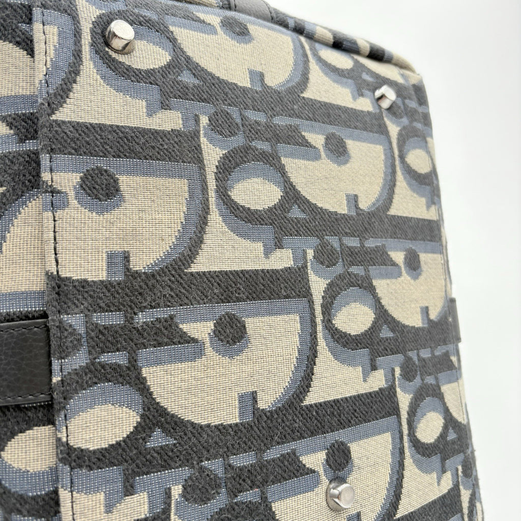 Dior Oblique Jacquard Maxi Weekender 40 Bag ' Beige ' | SUPER CLEAN!