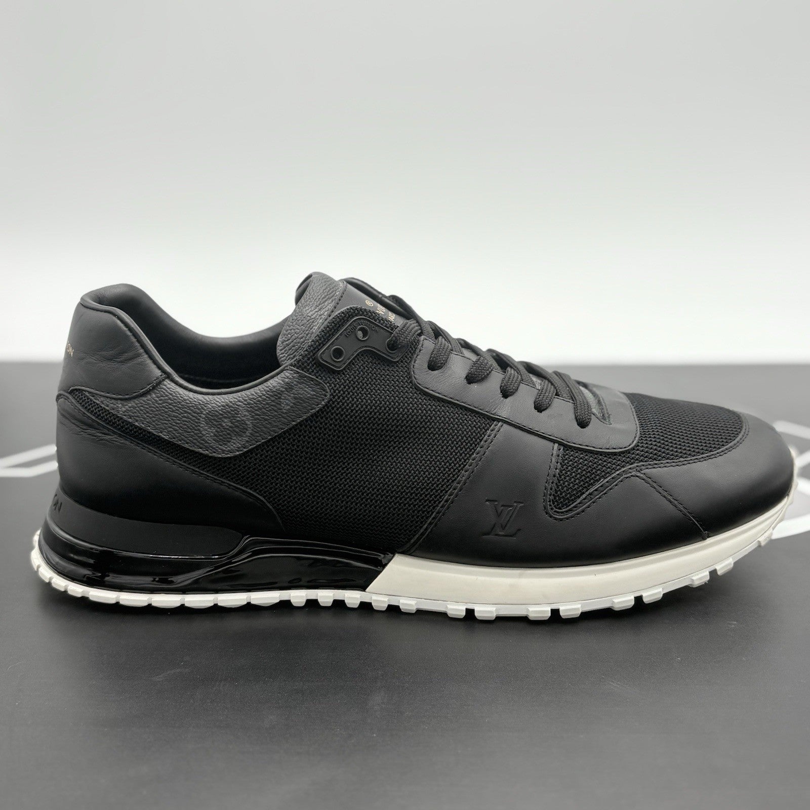Size 9.5 LV (10.5-11 US) Louis Vuitton Run Away ' Black White ' | GOOD CONDITION