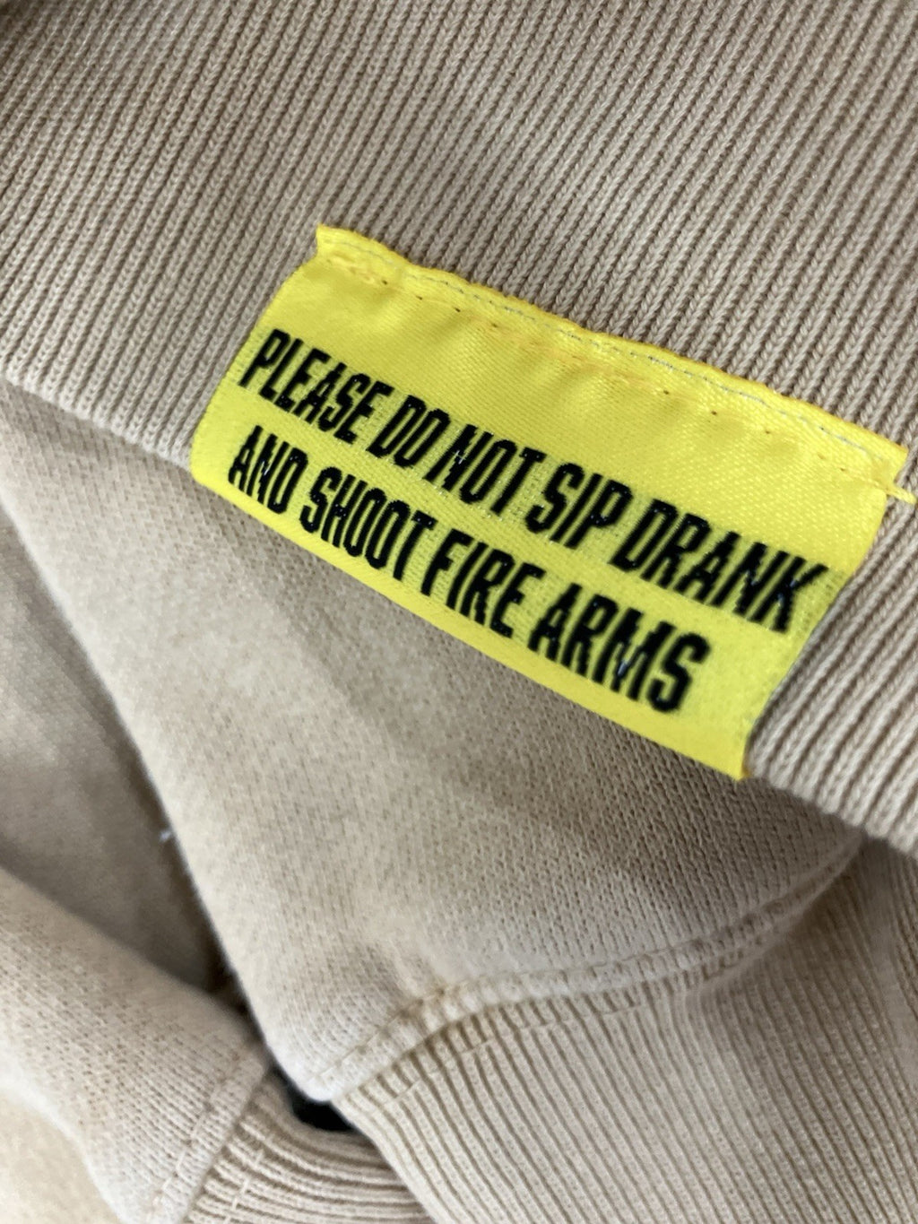 Size Large - Thats A Afwful Lot Of Cough Syrup Hoodie ' Tan '