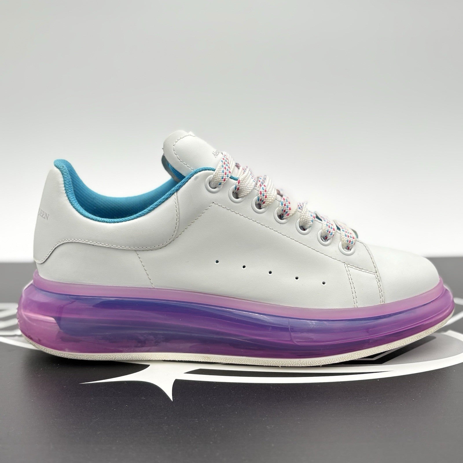 Size 42 (9 US) Alexander McQueen ' Transparent Sole White Purple ' | GREAT COND!